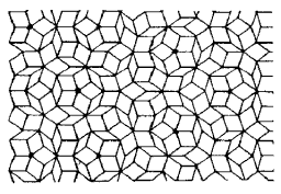 Two-dimensionsal quasiperiodic geometry (Penrose tiling)