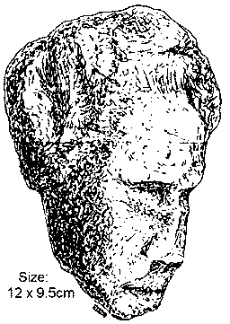Stone that looks like a human head